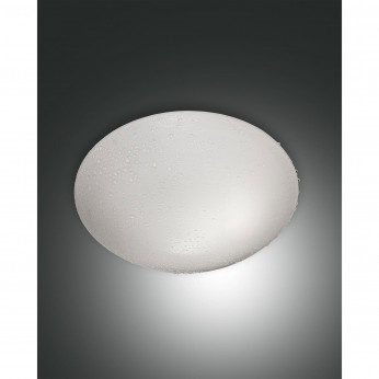 Fabas Luce Plafoniera moderna in metallo con diffusore in vetro a risparmio energetico Pandora
