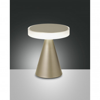 Fabas Luce Lampada da comodino a Led dimmerabile struttura in metallo dal design moderno Neutra