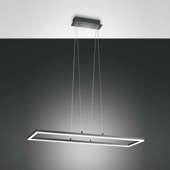 Fabas Luce Lampada a sospensione a LED con diffusore rettangolare dalle linee moderne Bard