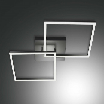 Fabas Luce Lampada a soffitto plafoniera LED grande doppio diffusore dalle linee moderne Bard