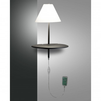 Fabas Luce Applique da parete a LED in metallo e vetro per camera da letto Goodnight