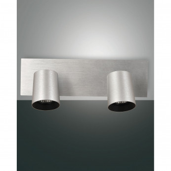 Fabas Luce Faretti da parete 2 luci con struttura in alluminio Modo
