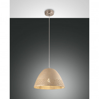 Fabas Luce Lampada a sospensione moderna con struttura in metallo e paralume in ceramica Casale