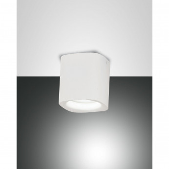 Fabas Luce Faretto da soffitto 1 luce a risparmio energetico con struttura in alluminio Smooth