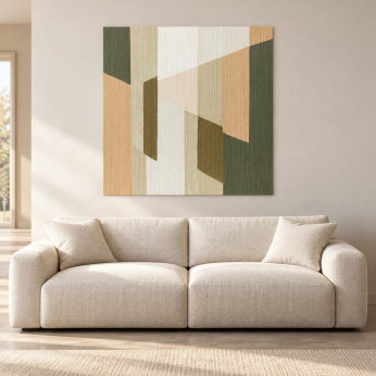 Agave Quadro astratto dipinto a mano su tela di cotone Tapiz 100x100