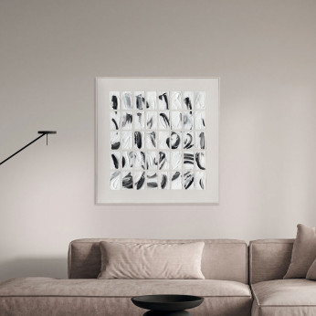 Agave Quadro astratto moderno dipinto a mano su tela Peirce 100x100