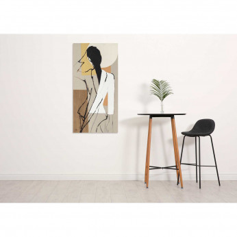Agave Quadro contemporaneo figurativo dipinto a mano su tela "Elegant Shape 2" 50x100