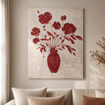 Agave Quadro naturalistico dipinto a mano con acrilici su tela Kado 60x80