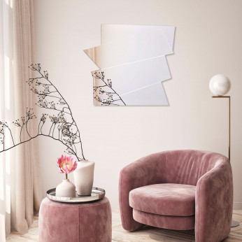 Agave Specchio da parete moderno con forme geometriche irregolari "Irregular"