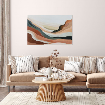 Agave Stampa su tela con motivo astratto Dune 120x80