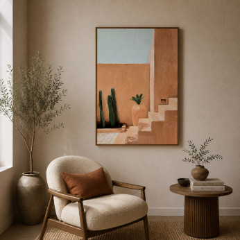 Agave Stampa su tela con motivo figurativo Siesta 50x70