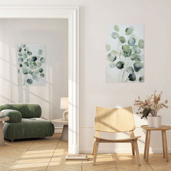 Agave Stampa su tela con motivo floreale Eucalipto 2 60x90