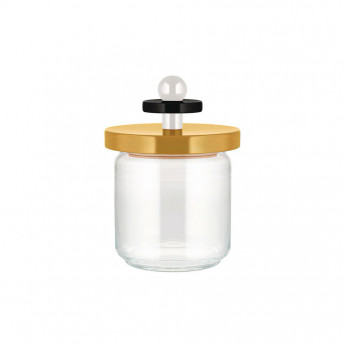 Alessi Barattolo grande in vetro con coperchio in legno Values Collection