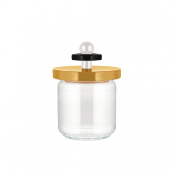 Alessi Barattolo in vetro con coperchio in legno Values Collection