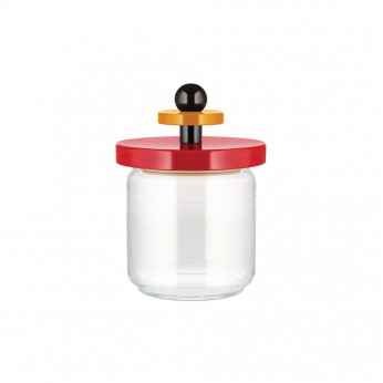 Alessi Barattolo in vetro con coperchio in legno Values Collection