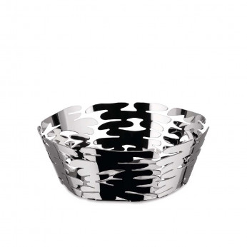 Alessi Cestino rotondo grande in acciaio dal design moderno Barket