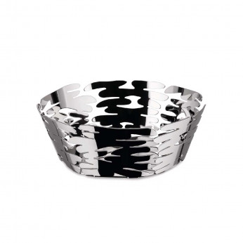 Alessi Cestino rotondo in acciaio dallo stile moderno ed elegante Barket