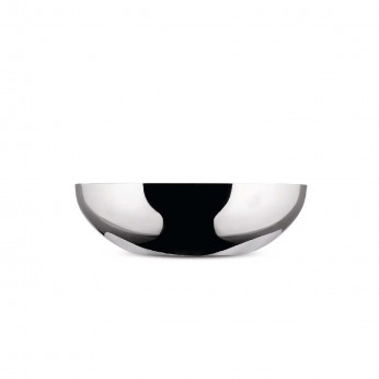 Alessi Ciotola in acciaio rotonda grande a doppia parete in stile moderno ed elegante Double