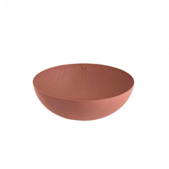 Alessi Coppa piccola in acciaio inossidabile con decoro in rilievo dalle linee moderne Veneer