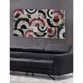 Artitalia Quadro con tema astratto in rilievo 3d decori materici e foglia oro 