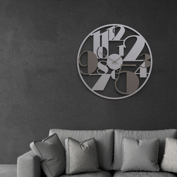 CalleaDesign Orologio da parete in legno dal design moderno lancette in alluminio Cleo