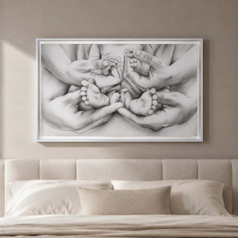 Art Maiora Capezzale capoletto moderno dipinti a mano su tela Infinito 110x65 