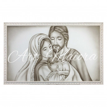Art Maiora Capezzale la sacra famiglia dipinto su tela moderno Sacro Legame 110x65