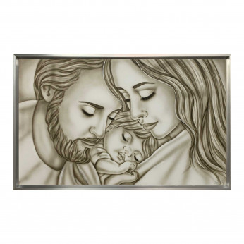 Art Maiora Capezzale la sacra famiglia in stile moderno Amore di Mamma e Papà 110x65