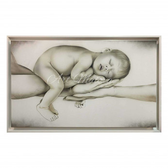 Art Maiora Capezzale moderno dipinto a mano su tela Equilibrio 110x65