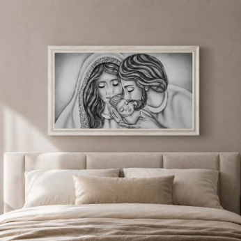Art Maiora Capoletto capezzale con maternita per camera da letto Nido d'Amore 110x65