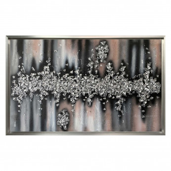 Art Maiora Quadro astratto dipinto a mano su tela Battito 150x80