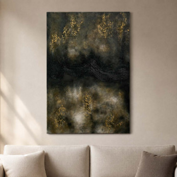 Art Maiora Quadro astratto dipinto a mano su tela Nel Cuore dell'Inchiostro 100x150