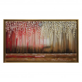 Art Maiora Quadro astratto moderno dipinto a mano su tela di cotone "Sogno" 130x70
