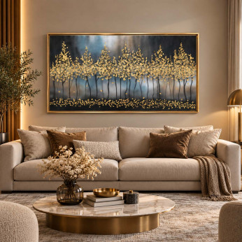 Art Maiora Quadro astratto su tela di cotone Notte Romantica 150x80