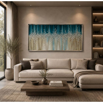 Art Maiora Quadro astratto su tela dipinto a mano Comete 130x70