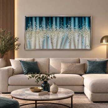 Art Maiora Quadro astratto su tela dipinto a mano Comete 130x70