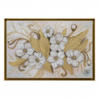Art Maiora Quadro con fiori dipinto su tela Pink Palette 130x70 