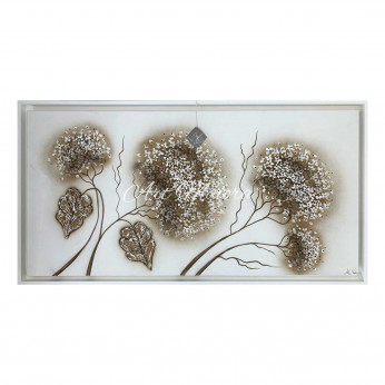 Art Maiora Quadro con fiori su tela Ortensie 110x65 