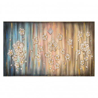 Art Maiora Quadro con fiorni su tela dipinta a mano Sogno Floreale 150x100 