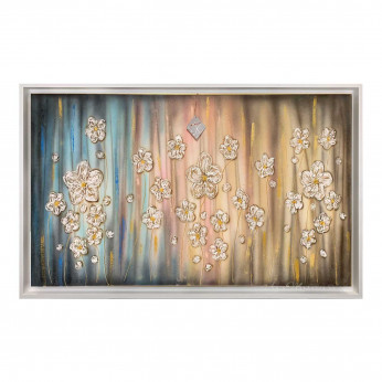 Art Maiora Quadro con fiorni su tela dipinta a mano Sogno Floreale 150x80 