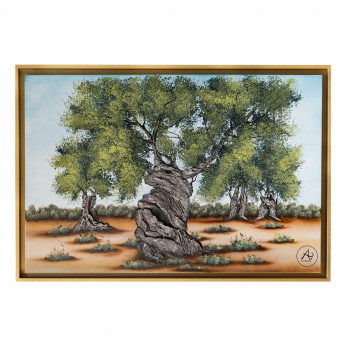 Art Maiora Quadro contemporaneo acrilico su tela Ulivi Secolari 150x80