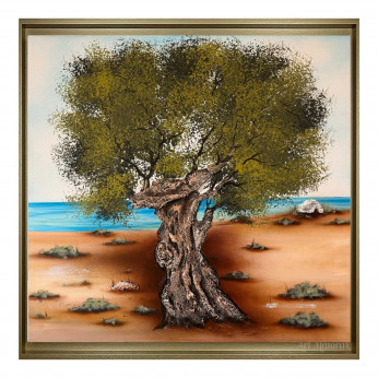Art Maiora Quadro contemporaneo paesaggistico Scorcio di Puglia 80x120 