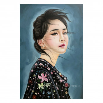 Art Maiora Quadro dipinto a mano su tela Sakura 80x120
