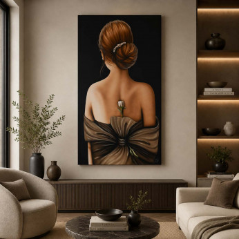Art Maiora Quadro figurativo moderno Scent of a Woman 100x150 fiori in rilievo