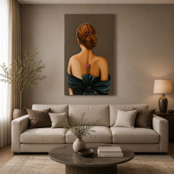 Art Maiora Quadro figurativo moderno Scent of a Woman 100x150 fiori in rilievo