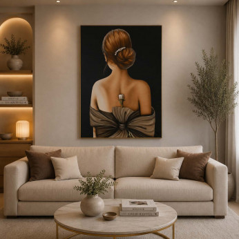 Art Maiora Quadro figurativo moderno Scent of a Woman 80x120 fiori in rilievo