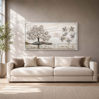 Art Maiora Quadro moderno con paesaggio natura Volo New 130x70