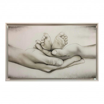 Art Maiora Quadro moderno dipinto a mano per camera da letto "Different Family" 110x65