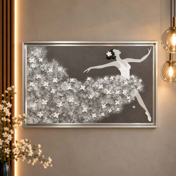 Art Maiora Quadro moderno dipinto a mano su tela Ballerina 110x65