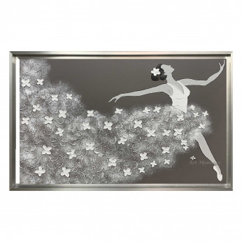 Art Maiora Quadro moderno dipinto a mano su tela Ballerina 110x65 